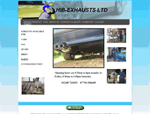 Tablet Screenshot of hibexhausts.com